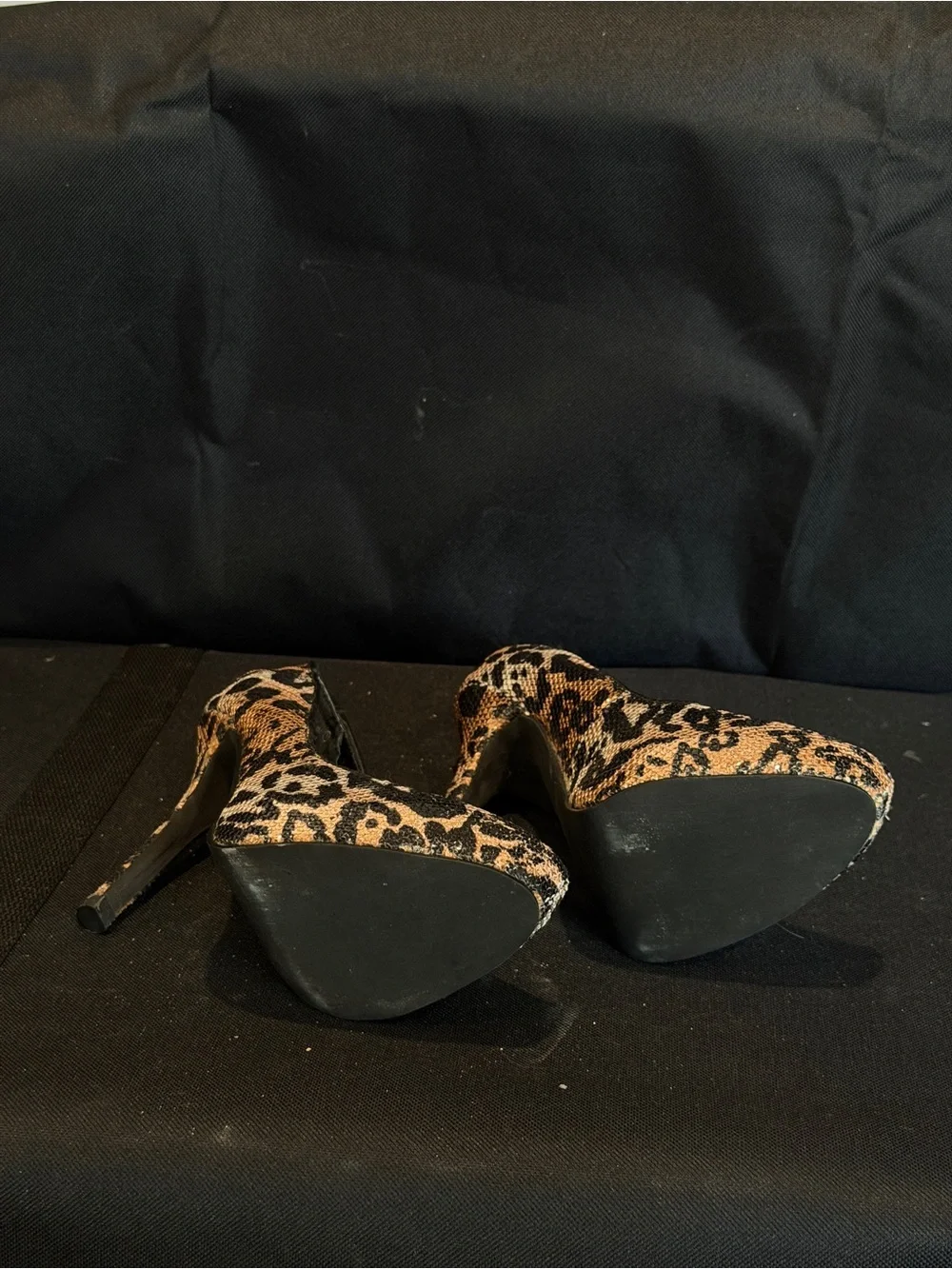 naughty monkey Leopard Print High Heel Pumps in Black and Brown